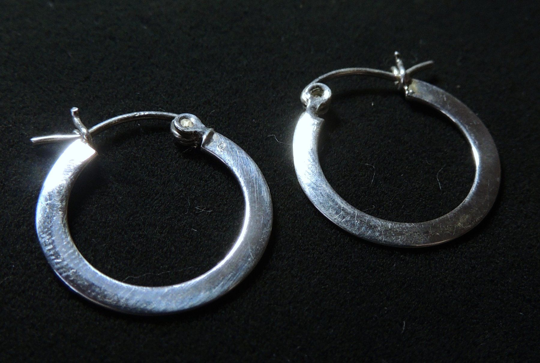 Orecchini pendenti & Orecchini a lobo: Silber 925 Creolen Ohrringe 20 mm – Usato da Waldenburg venduto da schaller707 2