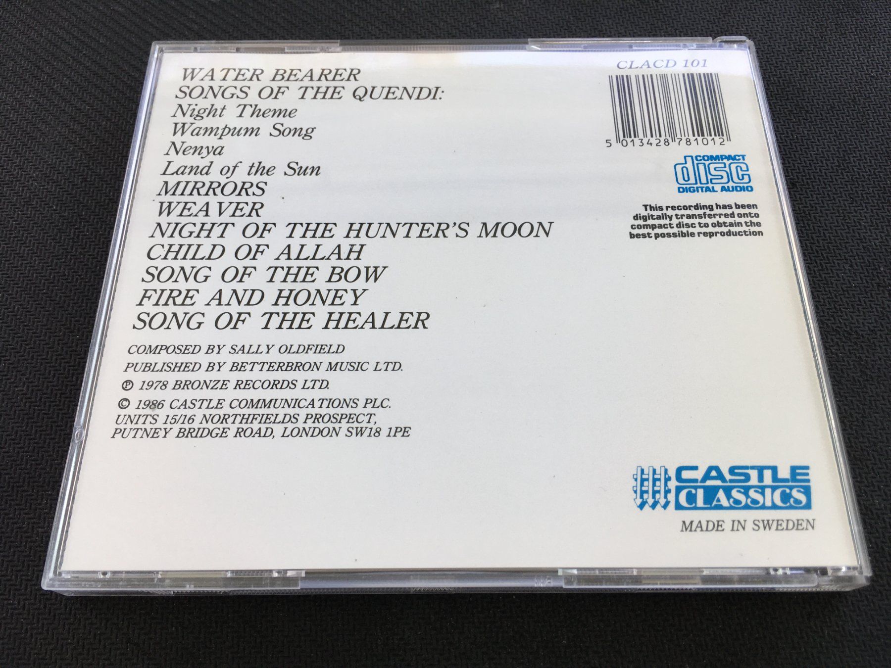 CD: Sally Oldfield - Water Bearer -CD- – Usato da St.Gallen venduto da MedienJoe 2