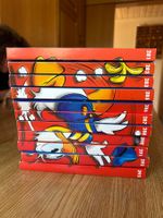 11 Lustige Taschenbücher mit Rückenbild (fehlen 2 Exemplare)