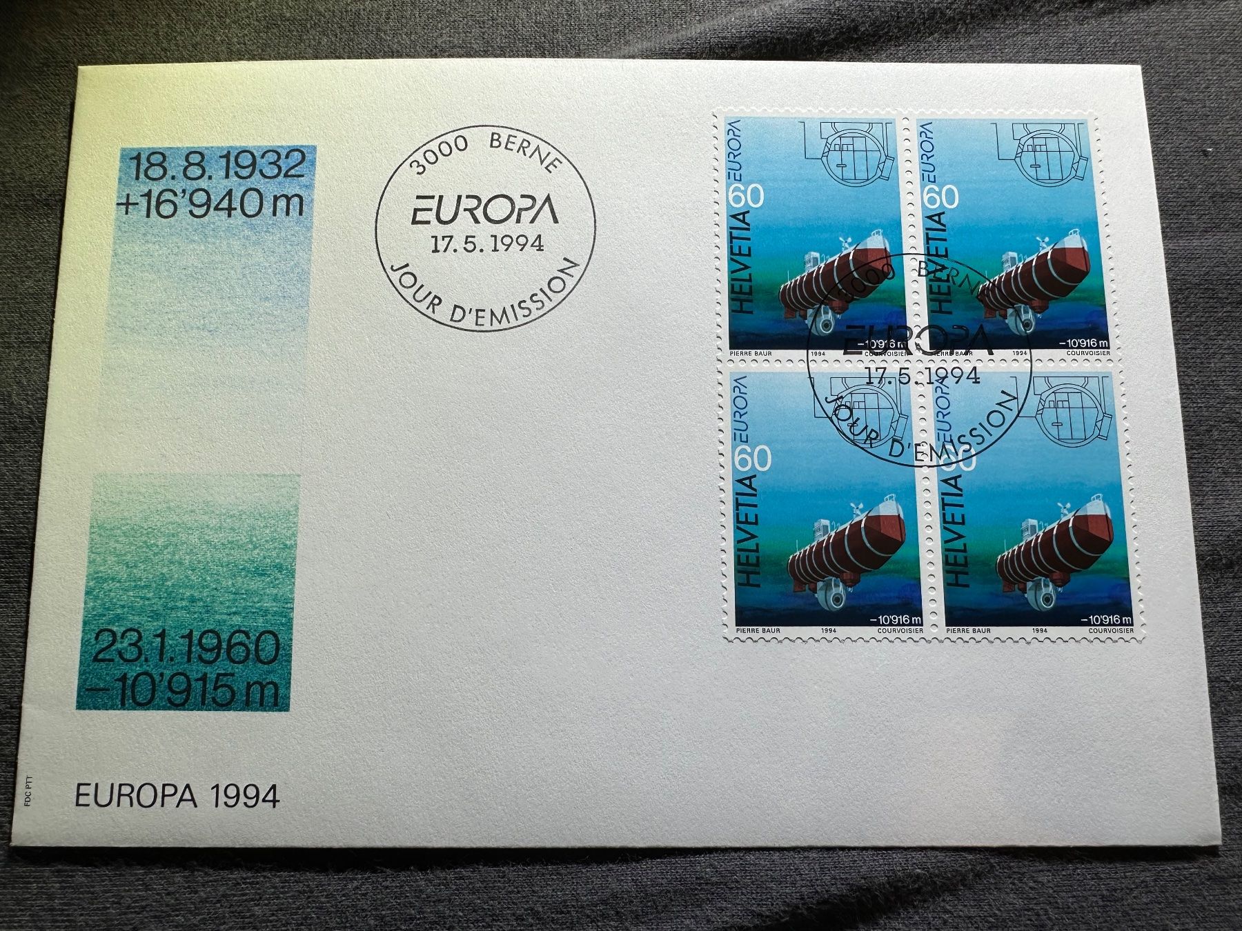 Tutti i francobolli: 1994 FDC Ersttagumschlag – Usato da Stettfurt venduto da 2442