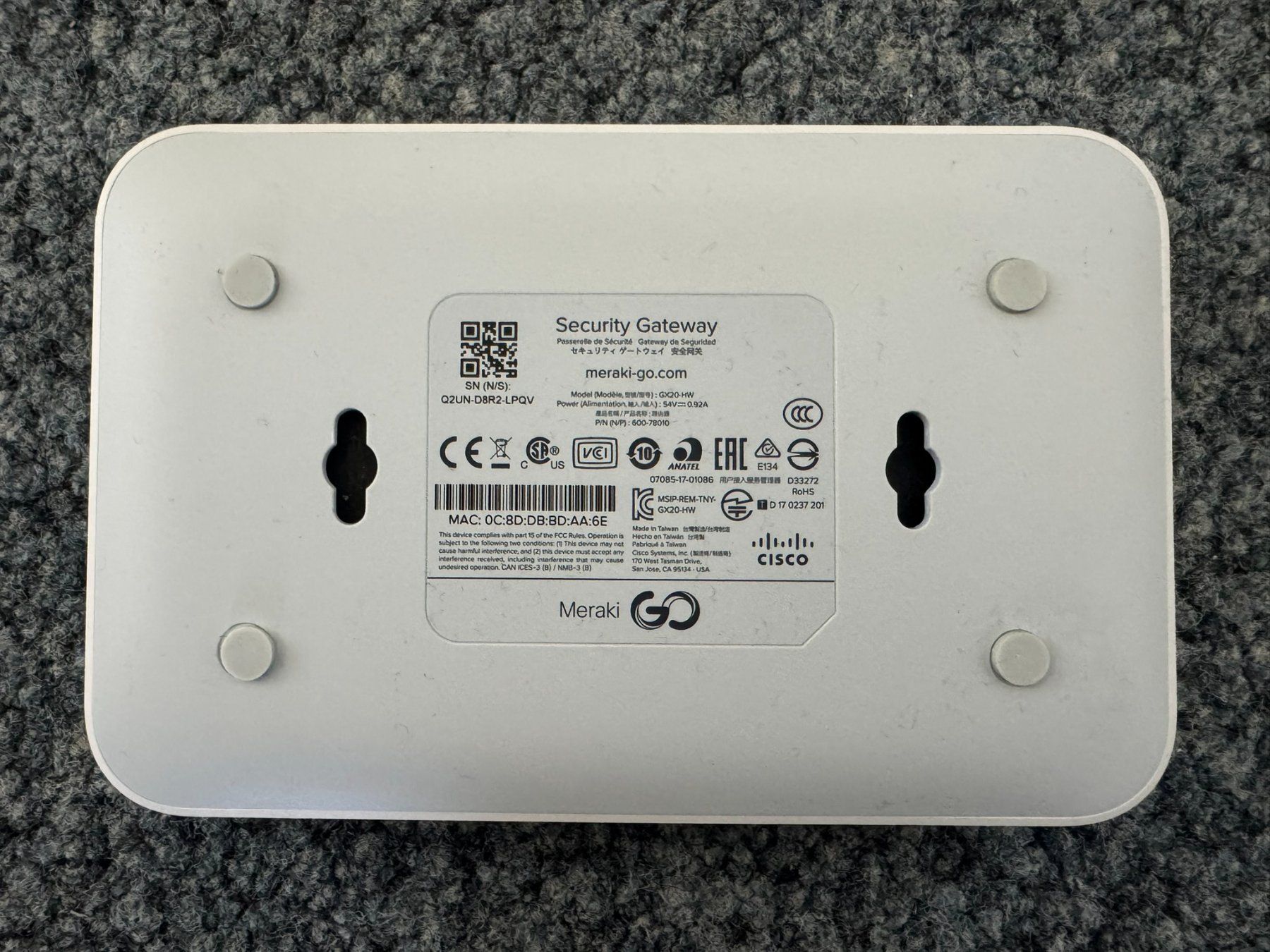 Cisco Firewall: Cisco Meraki GO Security Gateway GX20-HW – Gebraucht aus Siglistorf von kuenzlestefan 2