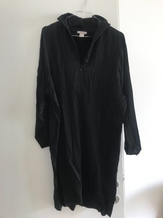 Schwarzes Satin Kleid, Gr 34