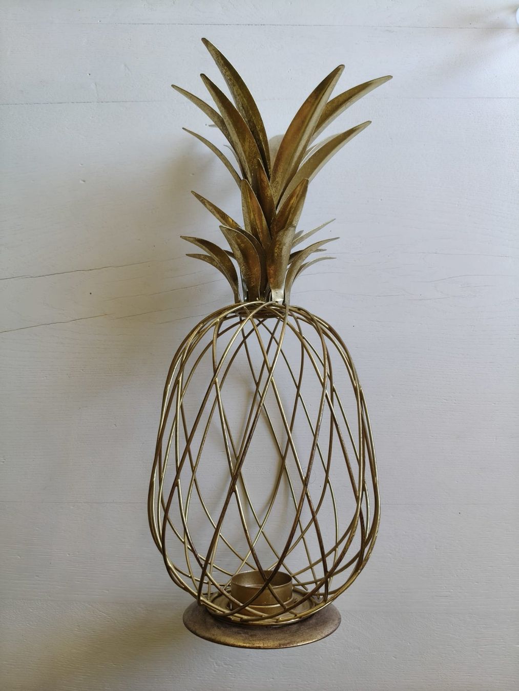 Tutte le decorazioni: Goldene Deko Ananas - Teelicht – Usato da Winterthur venduto da Arkadii
