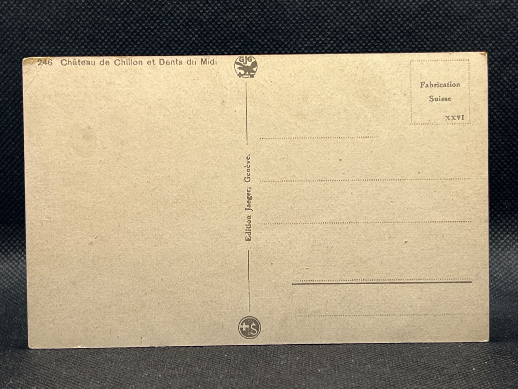 Cartoline postali: Château de Chillon et Dents du Midi – Usato da Widnau venduto da Brusi9 1