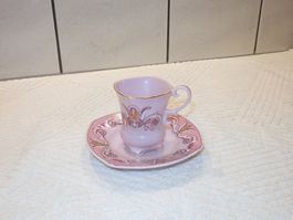 Porzellan Espressotasse, Leander 1946 mit 14K Goldverzierung