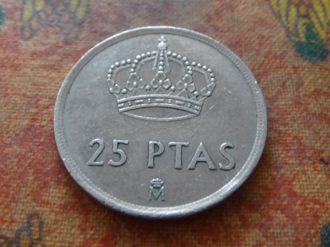 Alle Münzen: ESPAGNE  25  Pesetas  1982 – Gebraucht aus Romanel-sur-Lausanne von Swift13 1