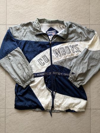 Veste Cowboys NFL Team Apparel bleue et grise Taille L