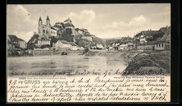 Aarburg, Blick auf den Ort vom Wasser au