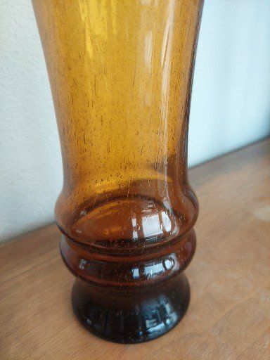 Vasi & Recipienti: Vintage Bubble Glasvase, bernsteinfarben – Usato da Hergiswil NW venduto da maiette-23.N 4