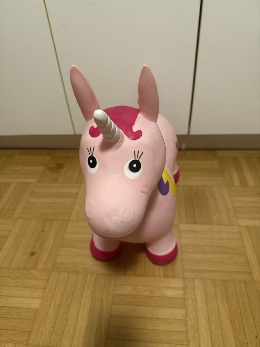 Giocattoli: Hüpf-Einhorn Action rosa bunt – Usato da Zürich venduto da oase69 1