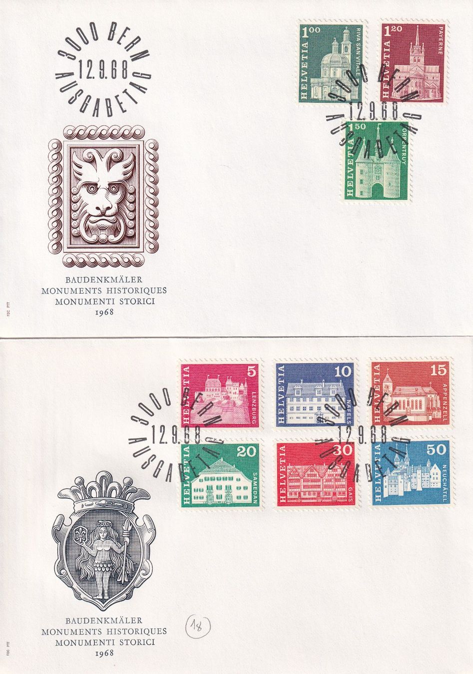 Tutti i francobolli: Lot 7 Briefe FDC 1965 - 1968 – Usato da Rossa venduto da becky05 1