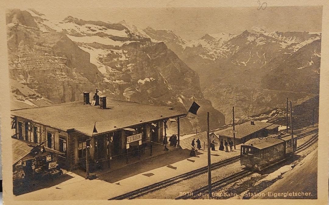 Cartes postales: EIGERGLETSCHER  Station - Jungfraubahn – D'occasion à Delémont par Domdom1