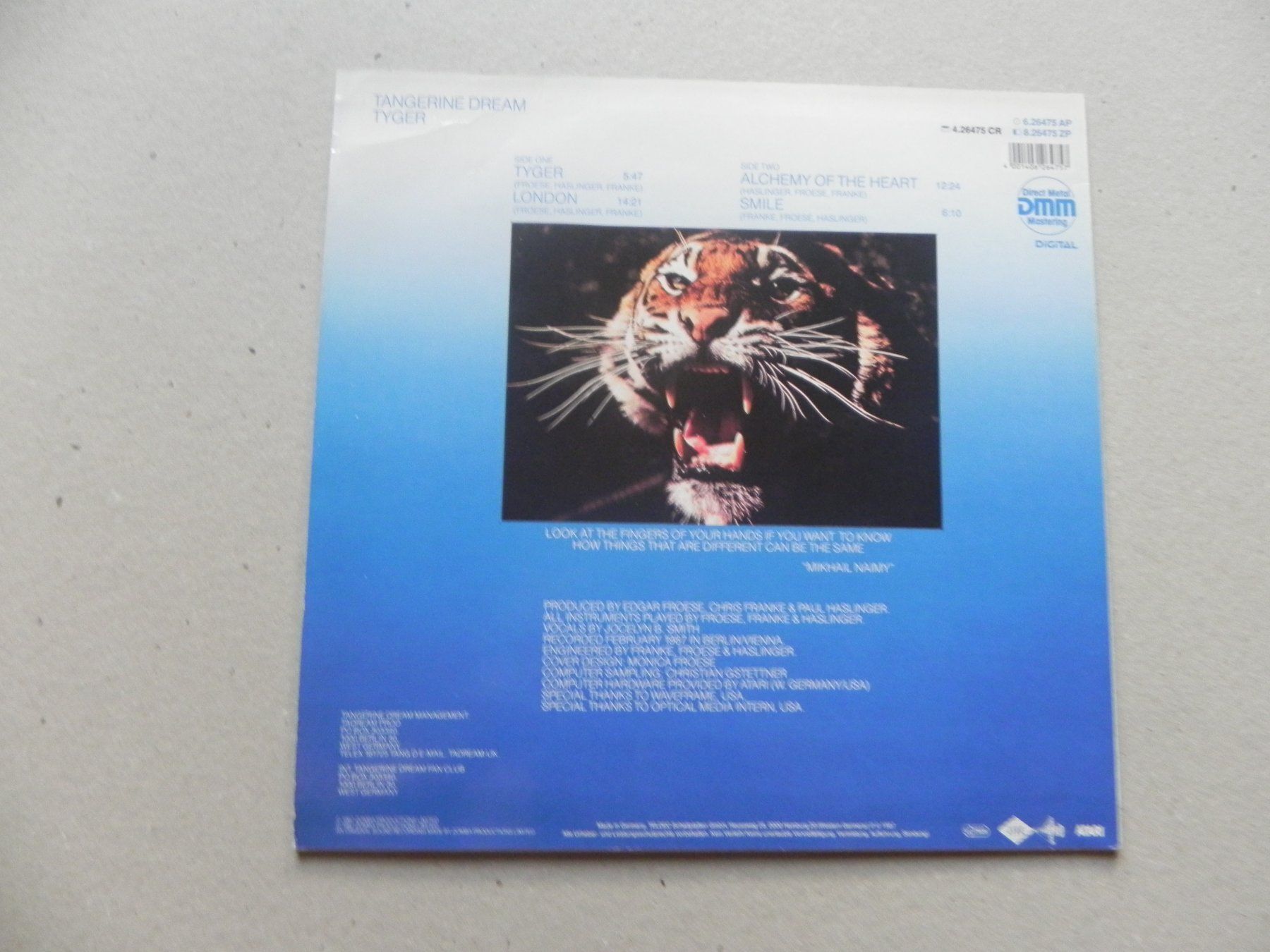 Schallplatten: LP Deutschland Electronic Experimental Tangerine Dream 1987 – Gebraucht aus Siebnen von krimsie 1