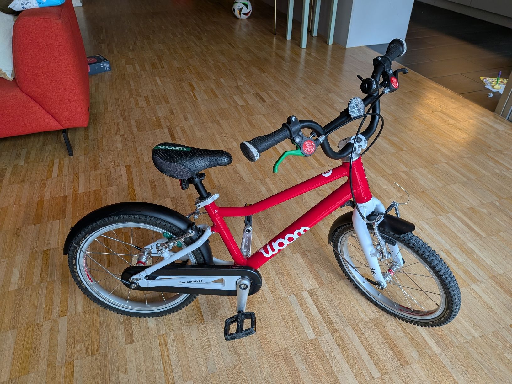 Woom Biciclette: Woom 3 Kinderfahrrad, 16'', Rot – Usato da Zürich venduto da cav_s5kd 1