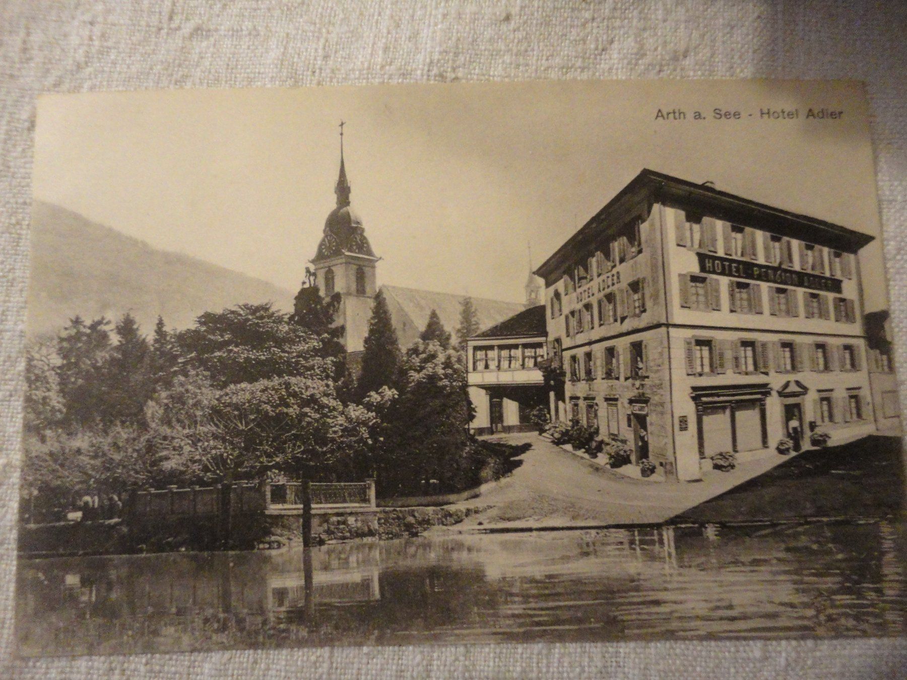 Cartoline postali: Arth - Hotel Adler – Usato da Bischofszell venduto da Joachim-115