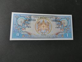 Bhutan, 1 Ngultrum    ungefaltet