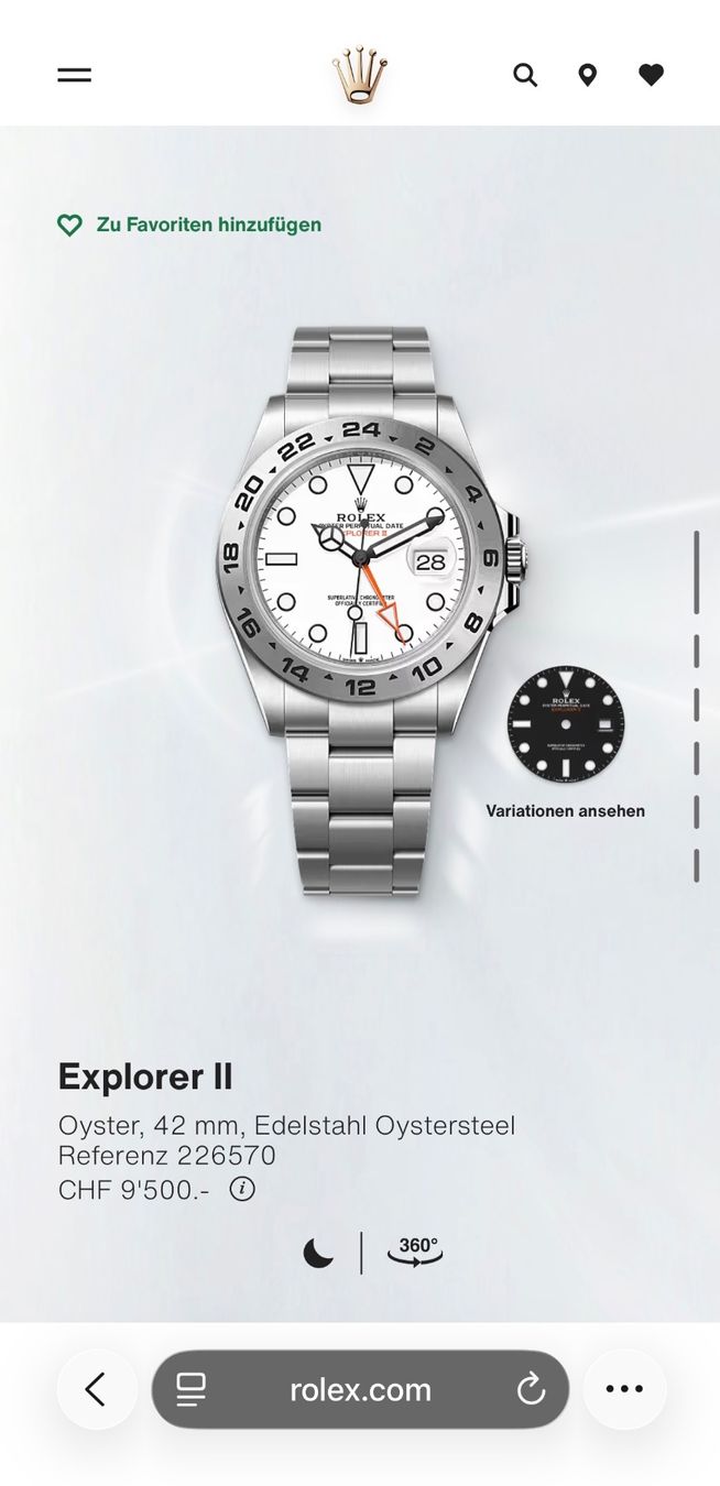Rolex Orologi: ROLEX Explorer II Polar CH-Fullset 2026 Ref: 226570 – Nuovo (secondo la descrizione) da Birsfelden venduto da Mynos 2