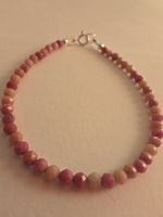 Armkette Rhodochrosit facettiert ⌀3mm. / 17,8cm. 
