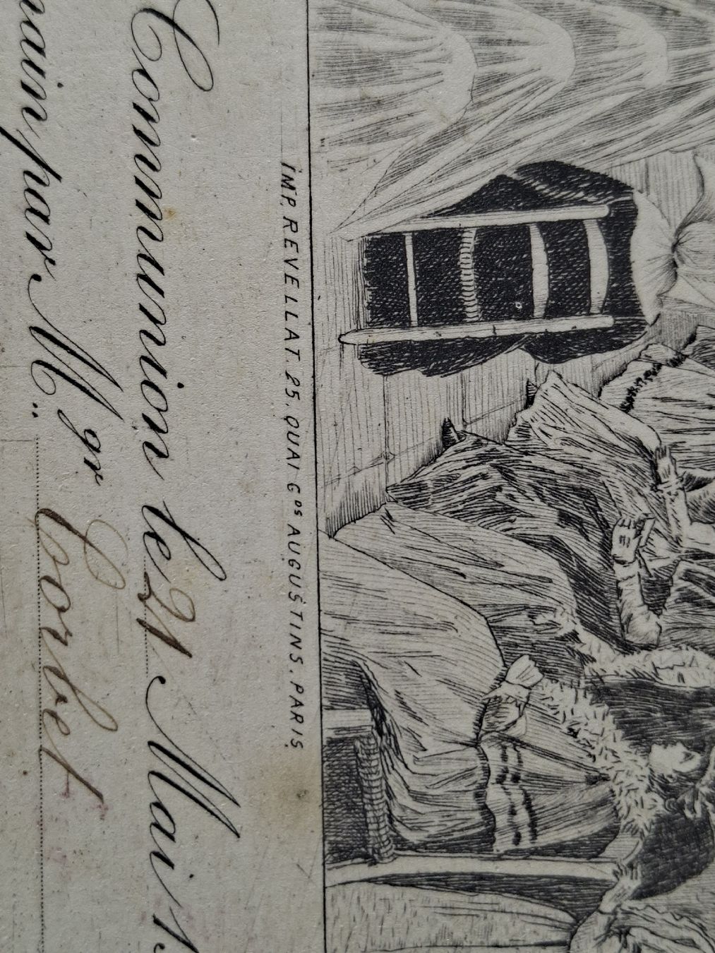 Livres: antikes Dokument, Kommunion 1908 – D'occasion à Grindelwald par carro5 3