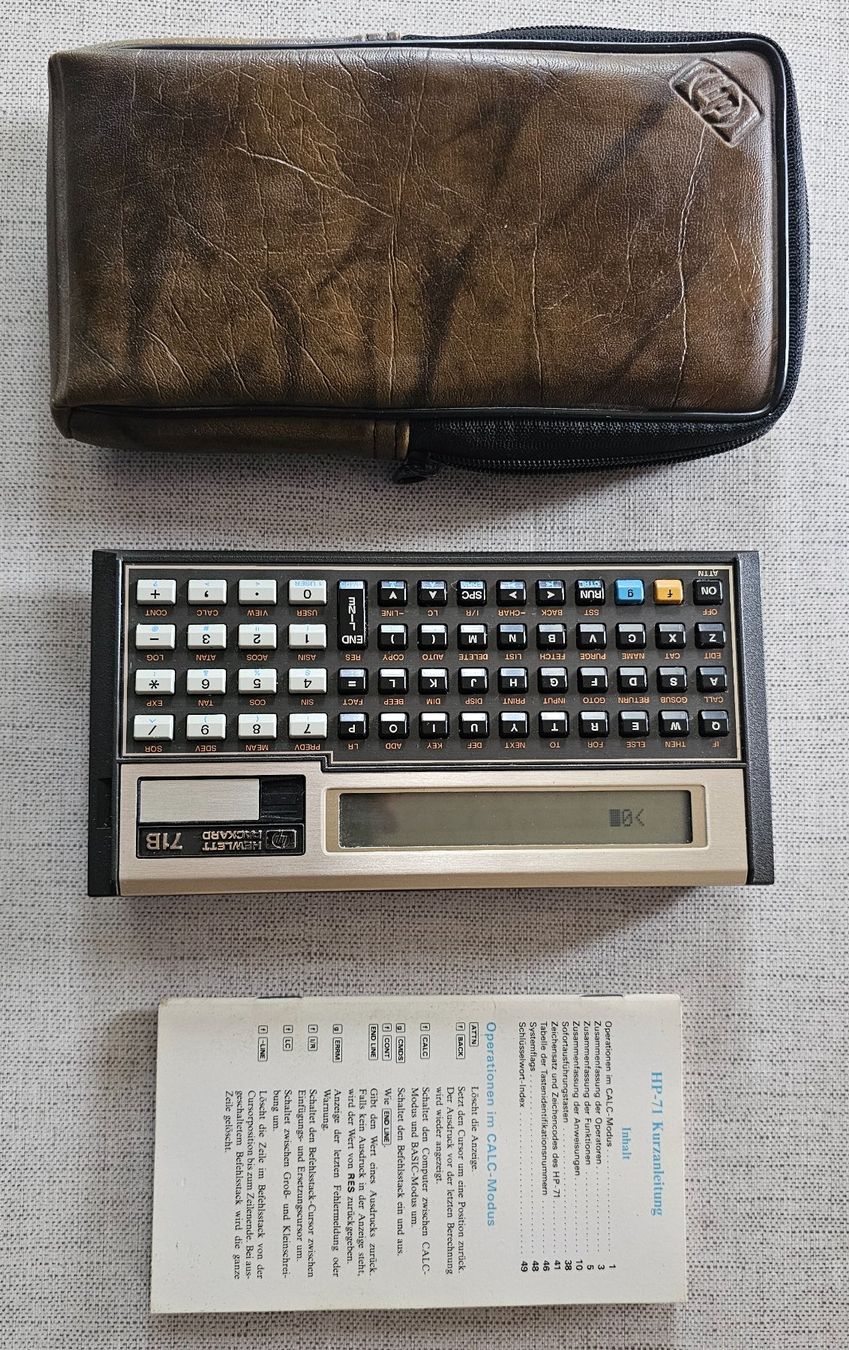 Hewlett Packard Taschenrechner: HP 71B Taschenrechner – Gebraucht aus Allenwinden von plasma66 1