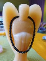 Edle facettierte schwarze Turmalinkette