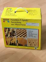 Familienspiele-Sammlung aus Echtholz (5 Spiele) von Pavilion