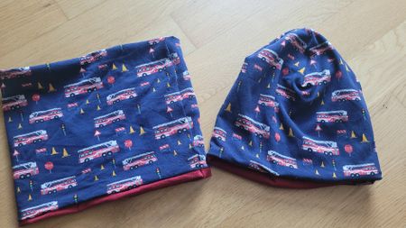 Beanie und Schlauchschahl 50-52 cm