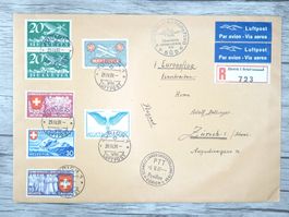 TR78 Enveloppe + Timbre Suisse 1939 Grand Format