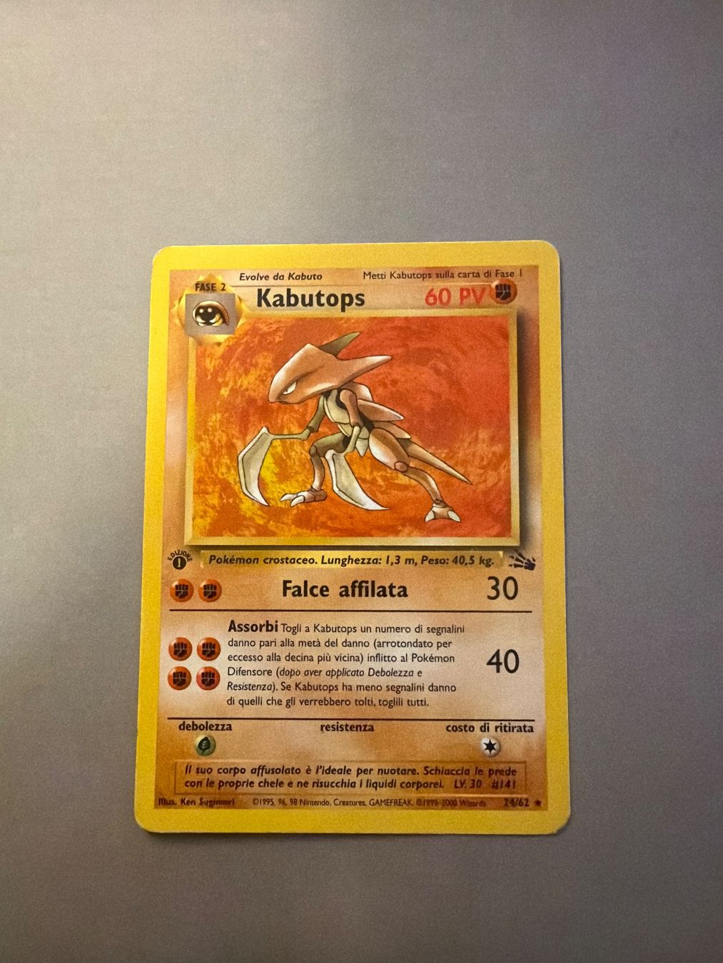 Pokémon Carte collezionabili: Kabutops 1.st Edition-Fossil – Usato da Kehrsatz venduto da Riyouu