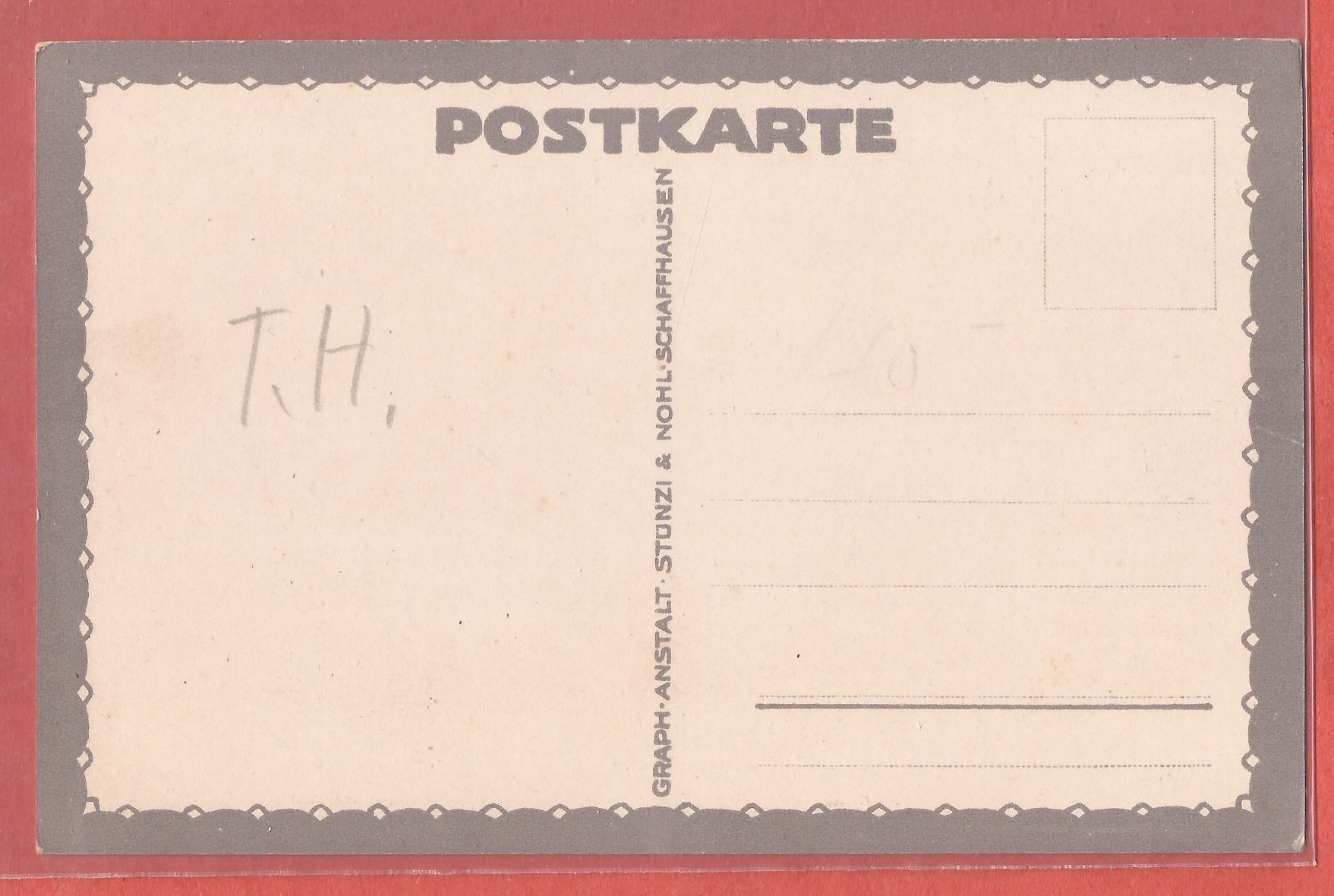 Ansichtskarten: Rodersdorf - Kunstkarte ca. 1915 – Gebraucht aus Fislisbach von Porano 1