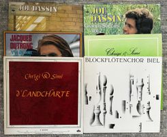 6 LPs Chrigi und Simi, Jacques Dutronc, Joe Dassin