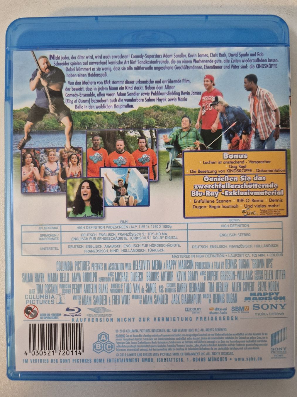 Tutti i DVDs: Kindsköpfe Blu-Ray – Usato da Lindau venduto da Hammy0740 1