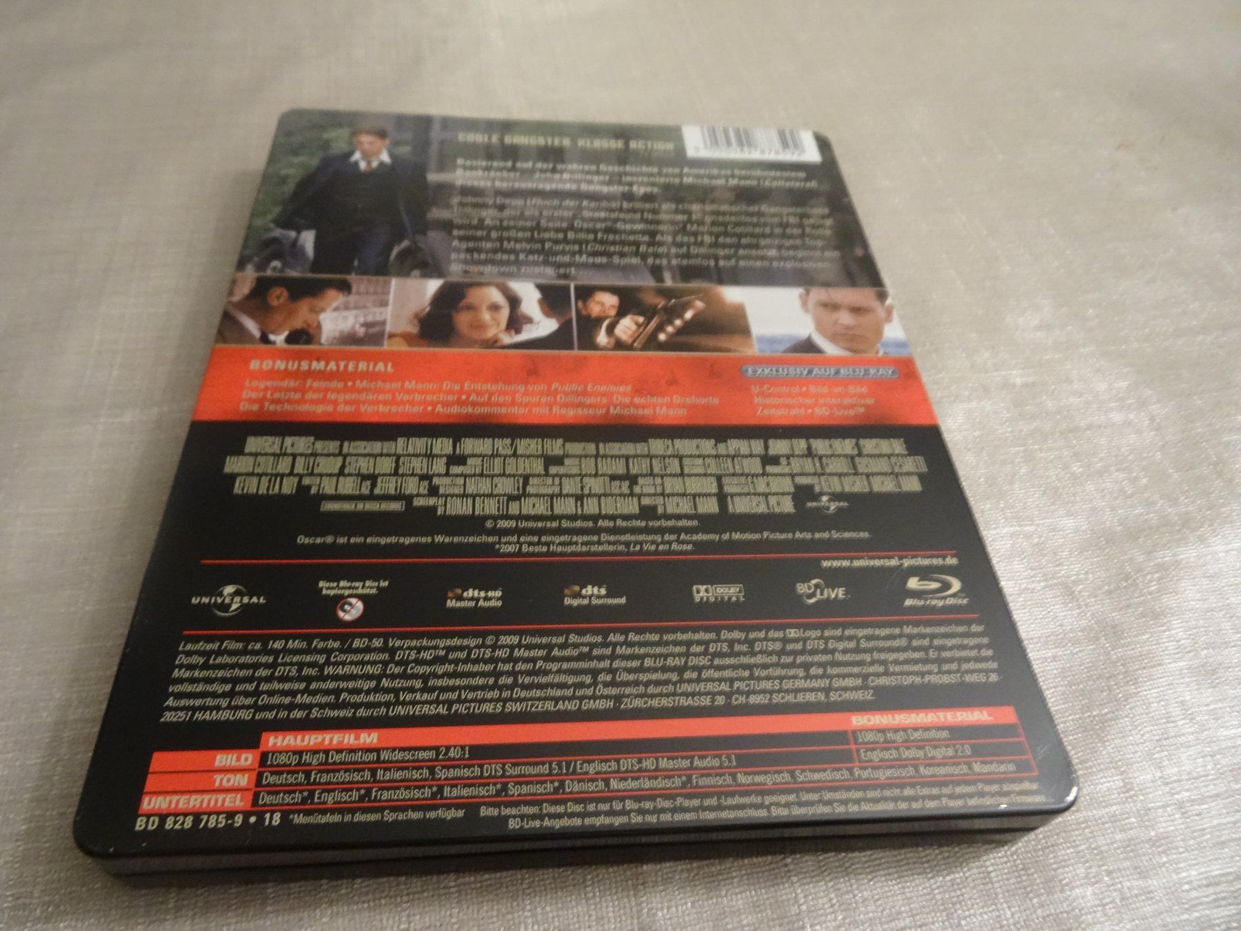 Tutti i DVDs: Public Enemies - Steelbook Blu-ray – Usato da Olten venduto da Disc-Verkauf 2