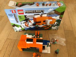 LEGO Minecraft 21178 Die Fuchshütte gebraucht