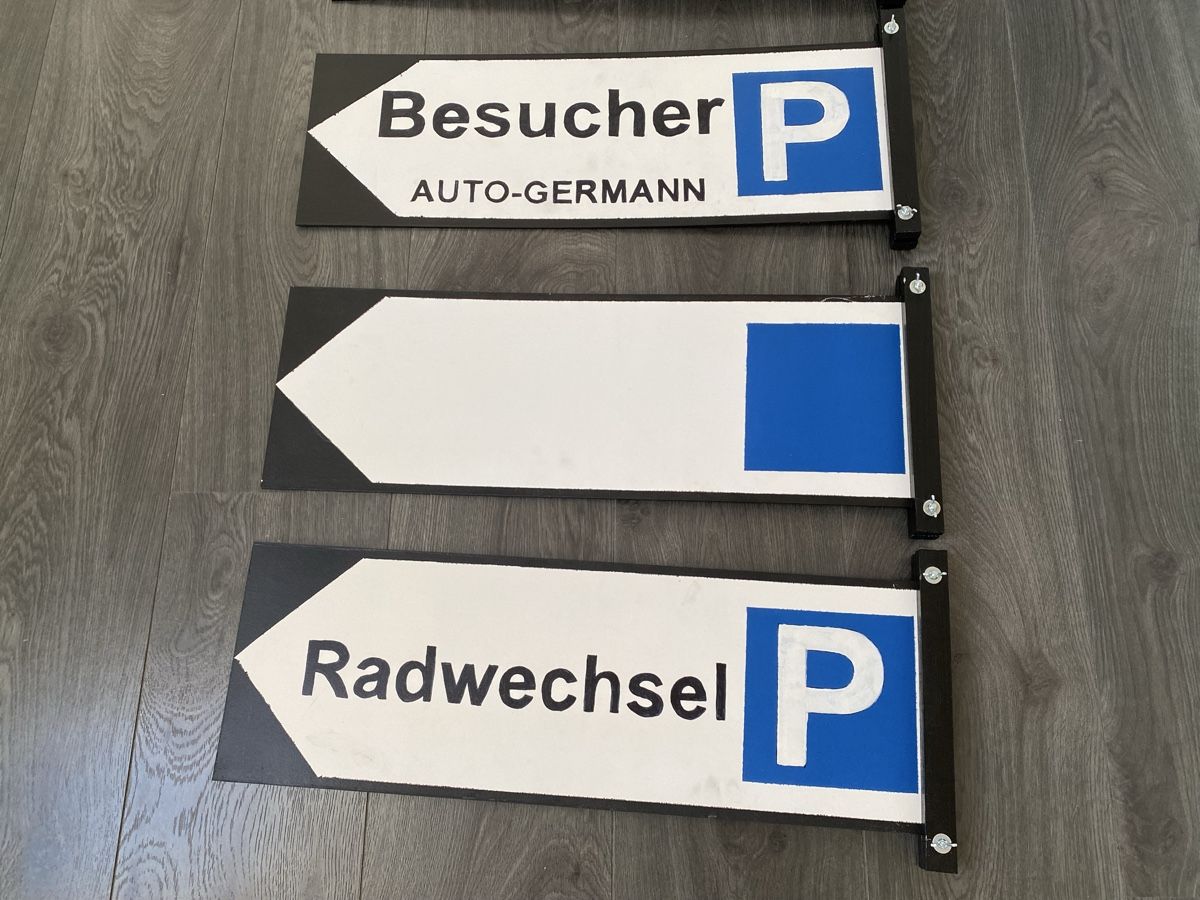 Insegne: 6 Parkwegweiser 20x60cm – Usato da Hägglingen venduto da kar_v9qf 4
