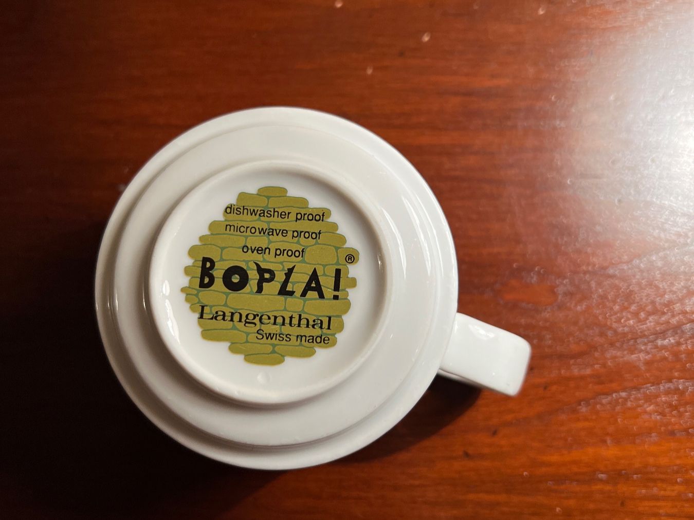 Bopla Set di piatti: Bopla! Tasse mit Unterteller, gebraucht – Usato da Iragna venduto da Flips03 8