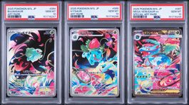 PSA 10 Sequentiel Set Bulbasaur, Ivysaur, Venusaur
