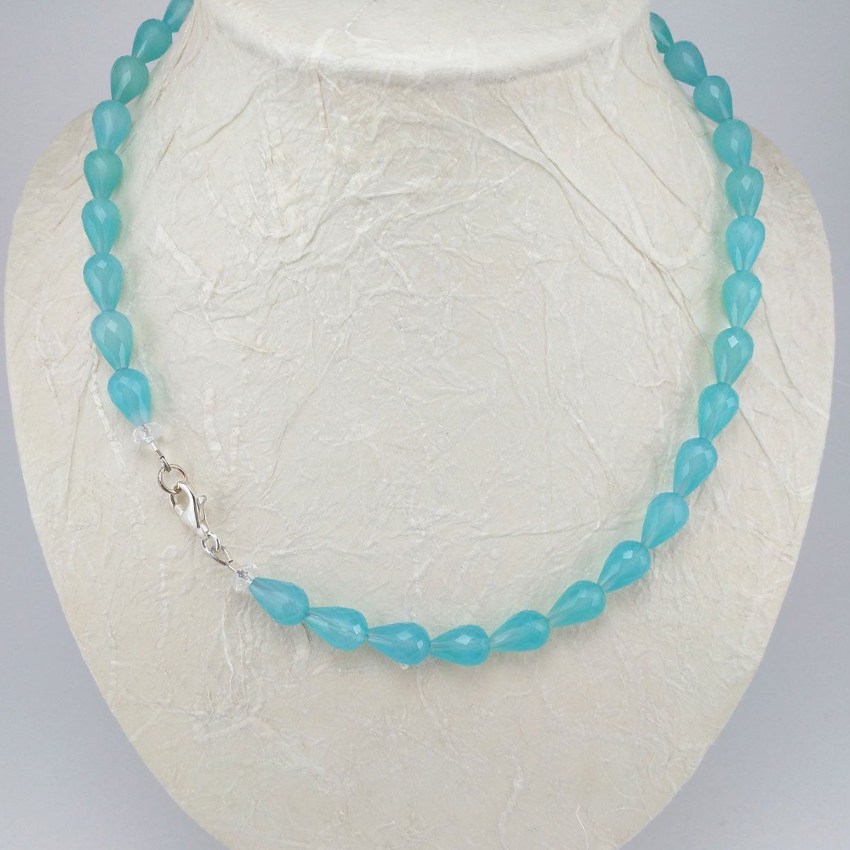 Catenine: Hellblaue Achat Halskette – Nuovo e nell'imballaggio originale da Meilen venduto da Byrd-bijoux 2