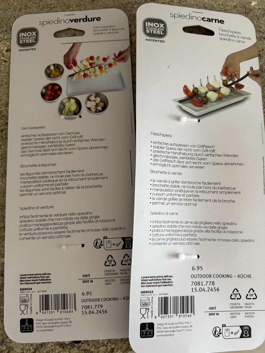 Bestecksets: Metallstäbchen für grill – Neu und originalverpackt aus Brüttisellen von Bluepurple1 1