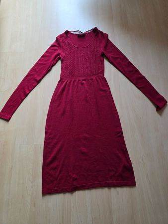 Robe Esprit bordeaux en maille, taille XS, comme neuve!