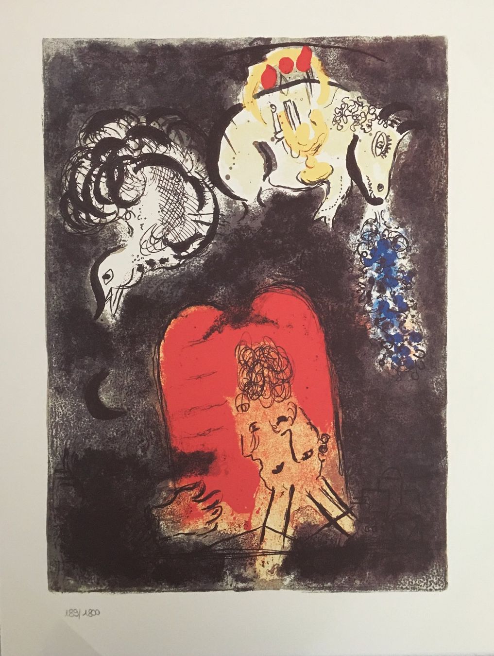 Grafiken & Lithographien: Marc Chagall Exodus – Zyklus      "Frontispiz" – Gebraucht aus Nennigkofen von Sommersonnen 1
