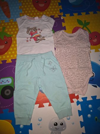 Mädchen Kleidung Set 3 Teile Body Langarmshirt Hose