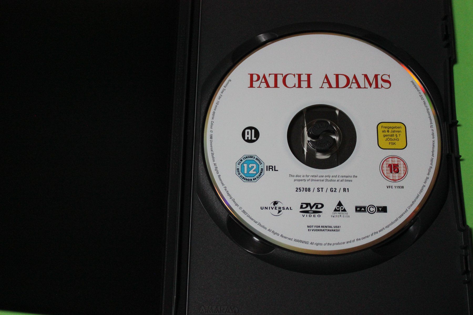 Alle DVDs: PATCH ADAMS 1998 DVD (Robin Williams) – Gebraucht aus Tübach von  3