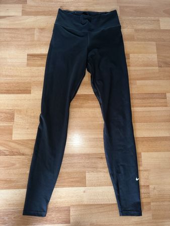 Nike Dri-FIT Leggings XS, Schwarz einf. Bundweite 30 cm
