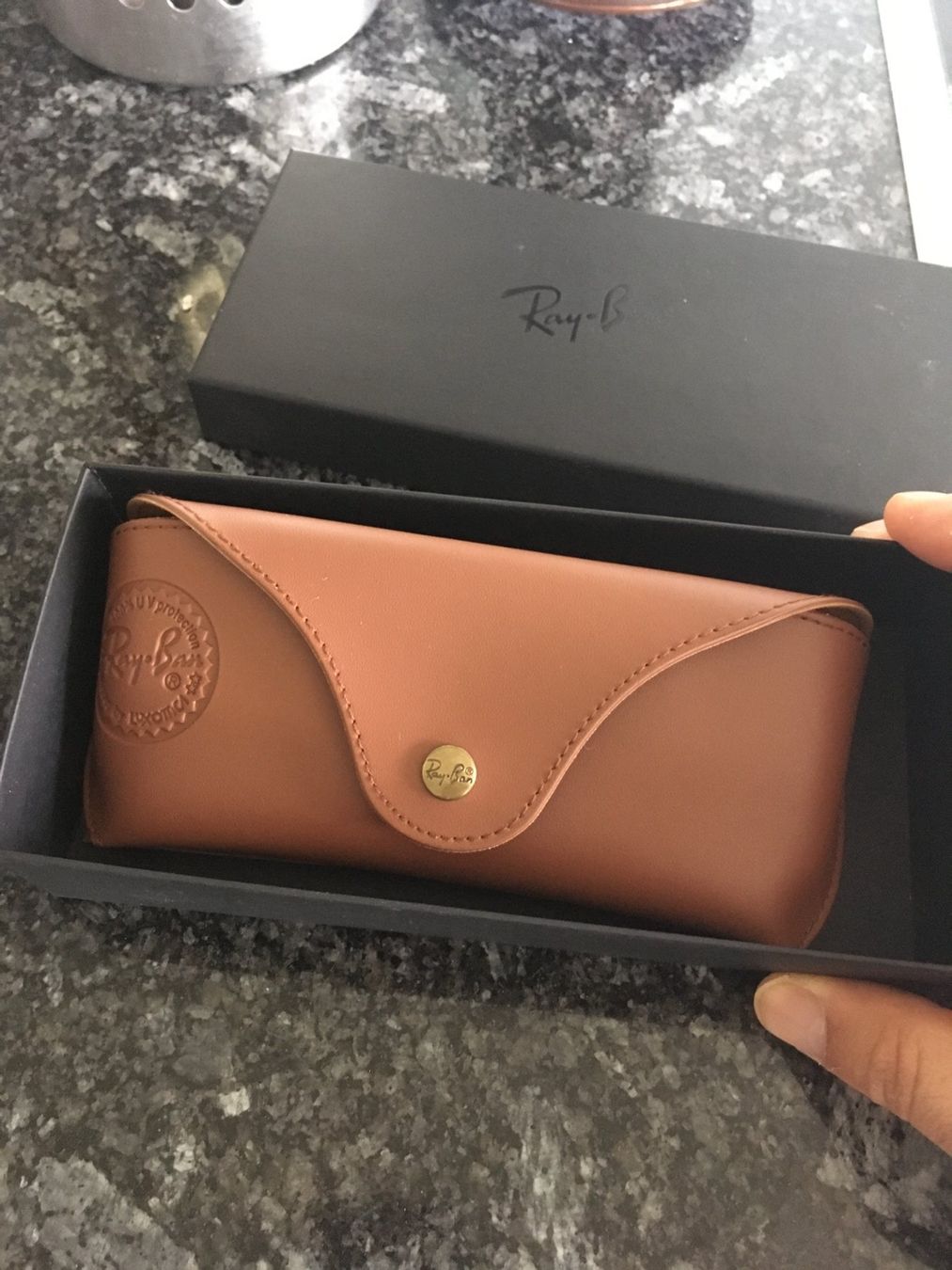 Ray-Ban Occhiali & Lenti: Ray-Ban // Round Craft // RB3475q // Brown – Nuovo e nell'imballaggio originale da Bern venduto da AHaug 2