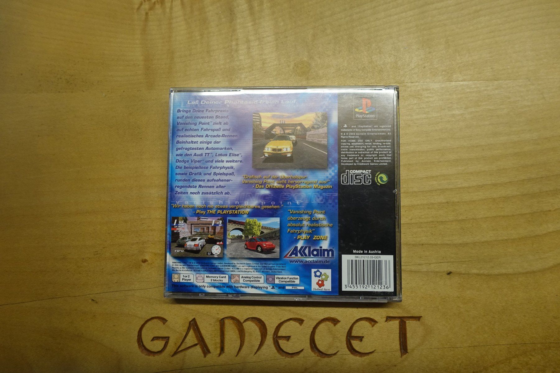 Sony Spiele: Vanishing Point – Gebraucht aus Steinach von Gamecet 3