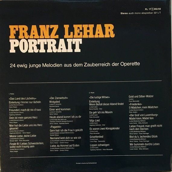 Dischi in vinile: Franz Lehar - Portrait (2 LPs) – Usato da Grüningen venduto da azulamarillo_vinyl 1