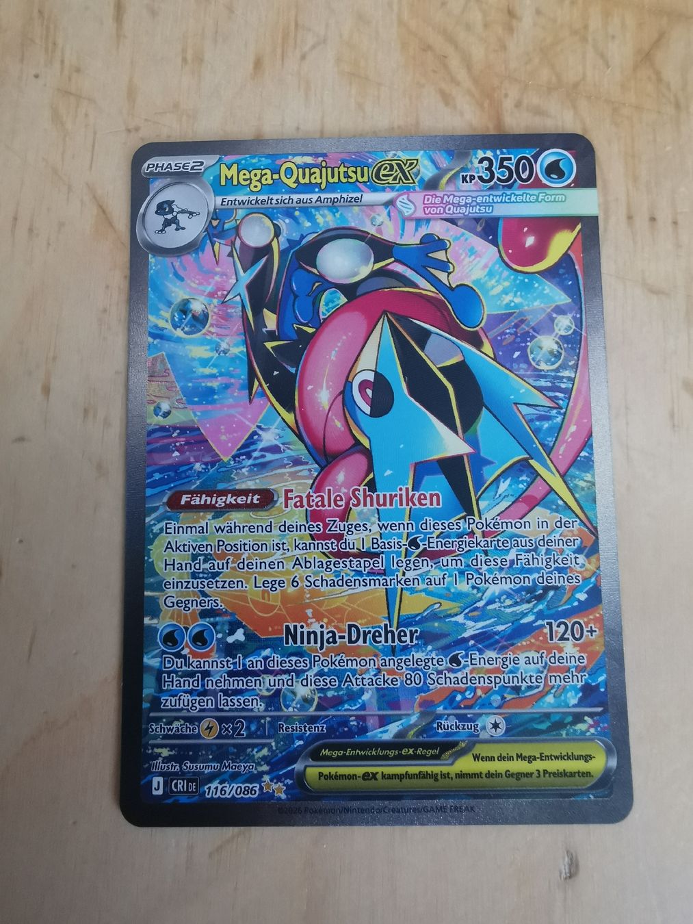 Pokémon Carte collezionabili: Mega-Quajutsu-ex – Nuovo (secondo la descrizione) da Bettwil venduto da Travel_Bird