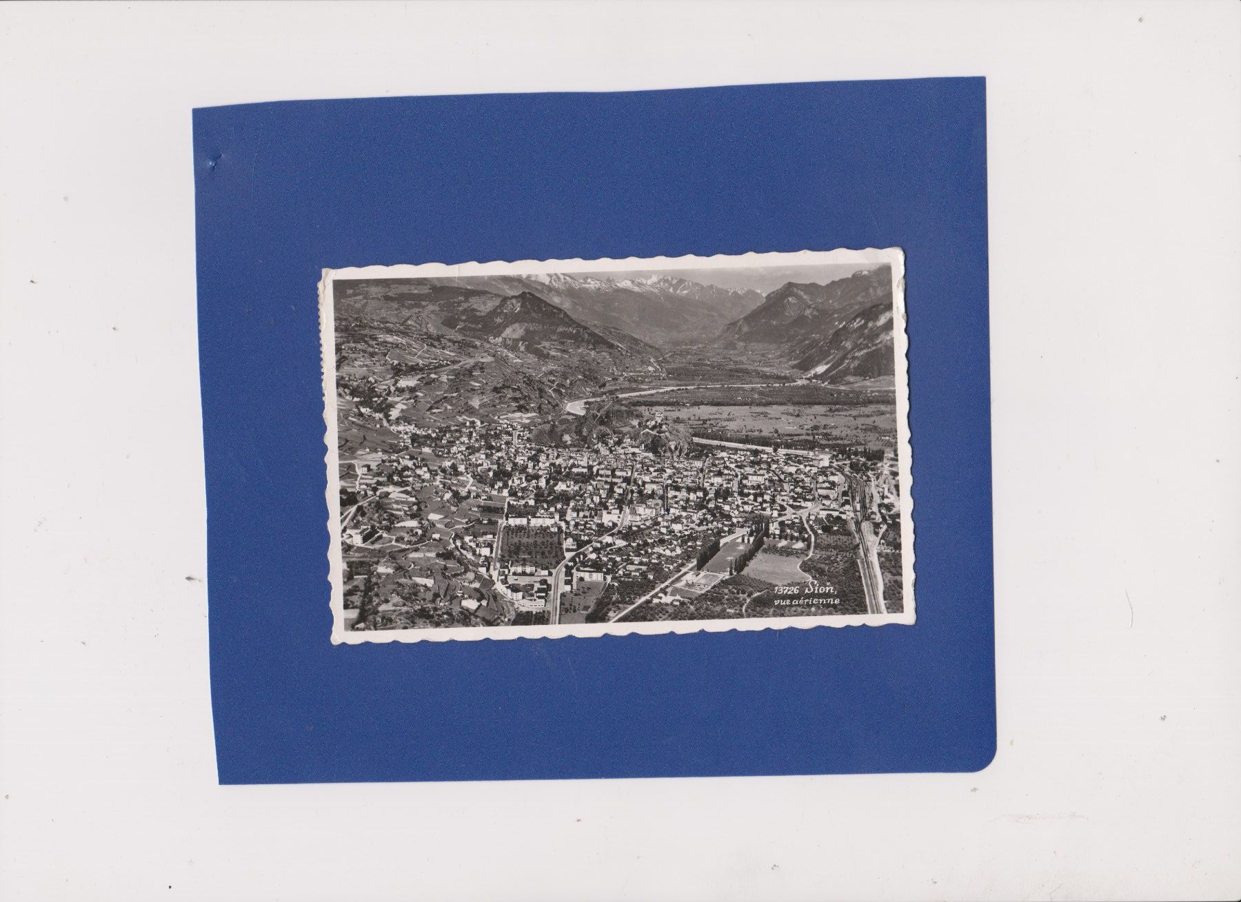 Ansichtskarten: Carte postale vue aérienne Sion – Gebraucht aus Bex von Canouille