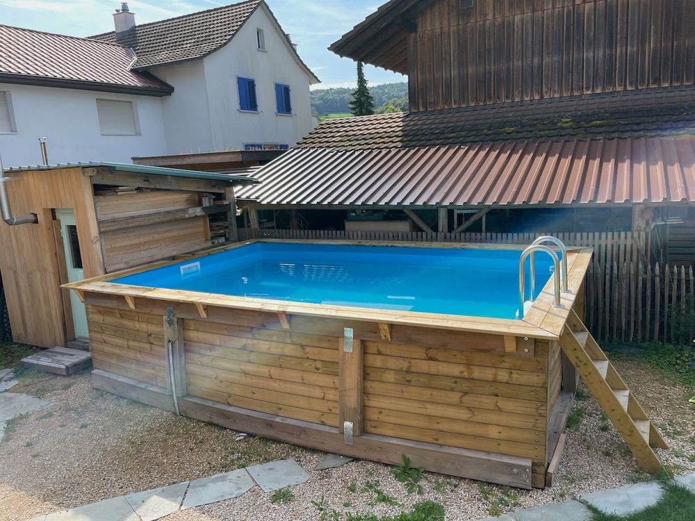 UBBINK Luftpolsterfolie Für Pool – 200x400 Cm, 400 Mikron, Blau, UV-Schutz, Für 250x450 Cm Holzpool